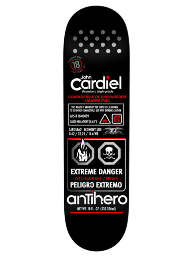 Anti Hero Fueled Up Cardiel 8.62’’ Skateboard Deck | BLACK