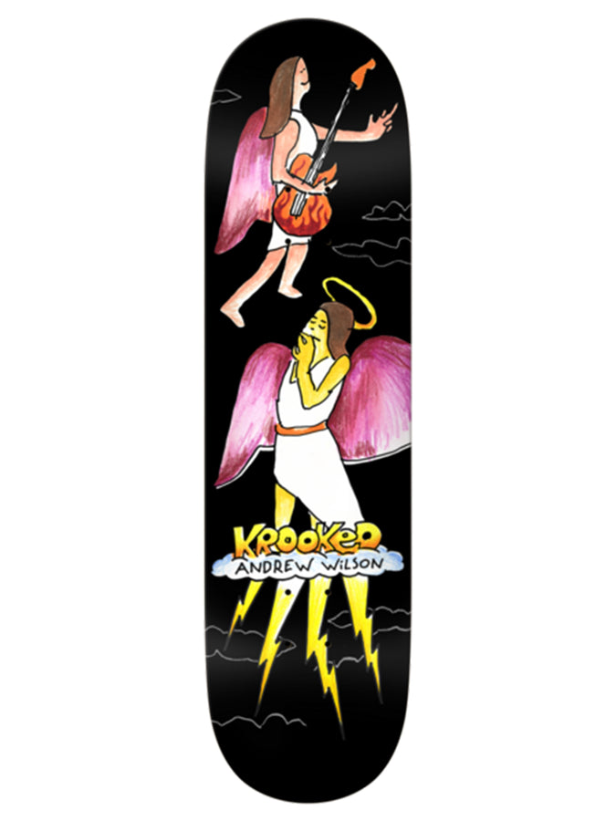 Krooked Wilson Angel True Fit 8.25’’ Skateboard Deck | BLACK