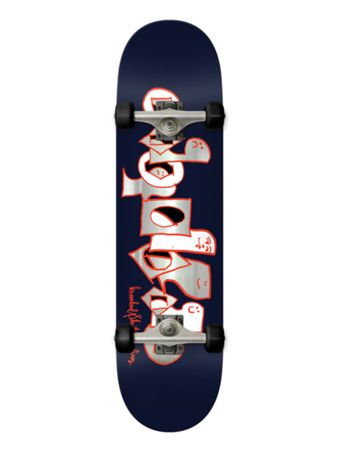 Krooked Pals Foil 7.75'' Complete Skateboard | NAVY