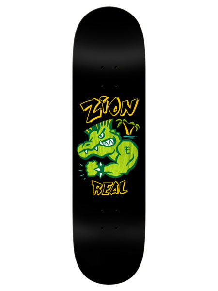 Real Zion Bad Gator Heavy Weigtt 8.5’’ Skateboard Deck | BLACK