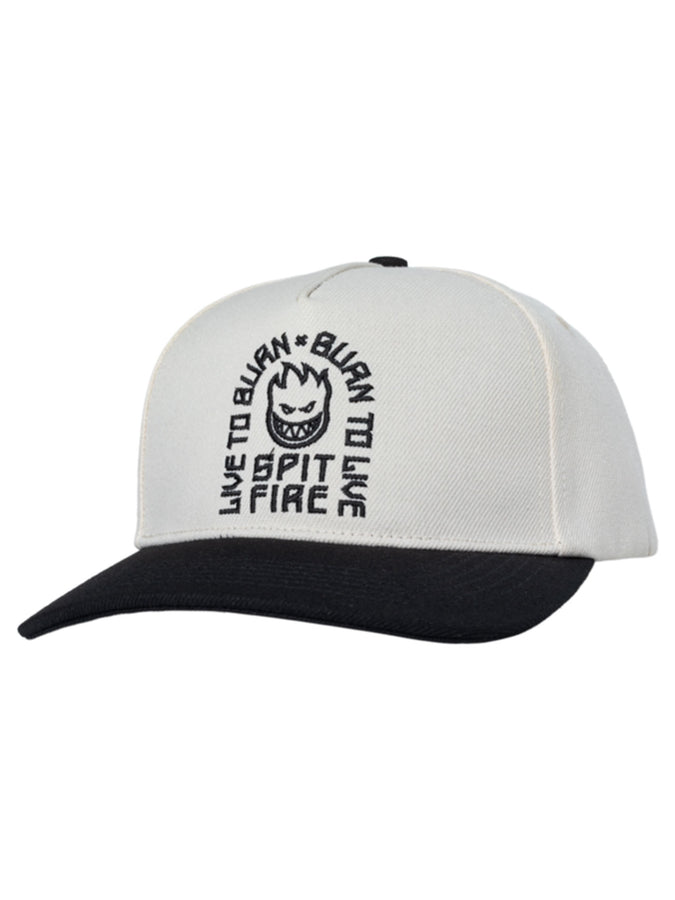 Spitfire Ltb Arch Snapback Hat | BLACK/WHITE