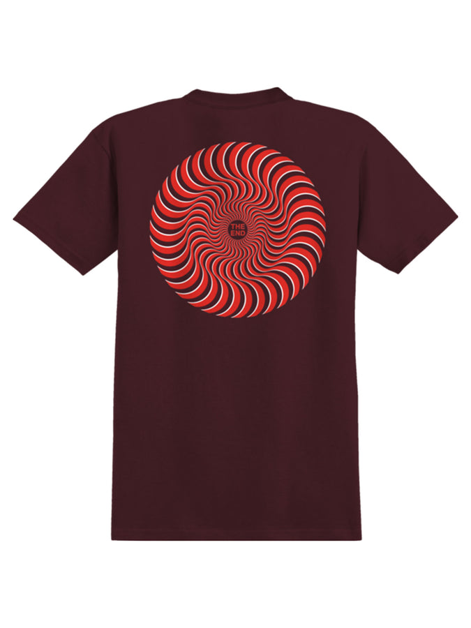Spitfire Classic Swirl Overlay T-Shirt Fall 2026 | BURGUNDY