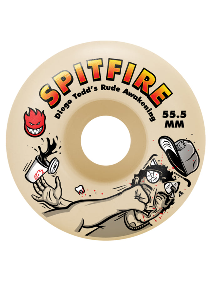 Spitfire F4 Diego Rude Awakening Classic Skateboard Wheels | NATURAL