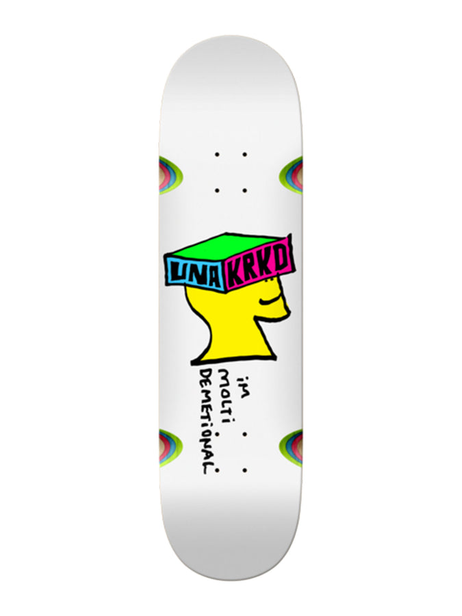 Krooked Una Molti Demetional 8.28’’ & 7.75’’ Skateboard Deck | WHITE