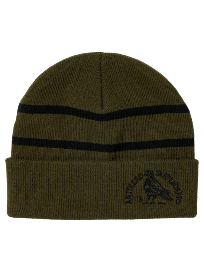 Anti Hero Clubhouse Cuff Beanie | OLIVE/BLACK