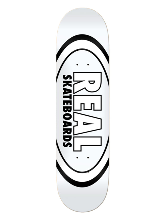 Real Classic Oval 8.38'' Skateboard Deck | WHITE