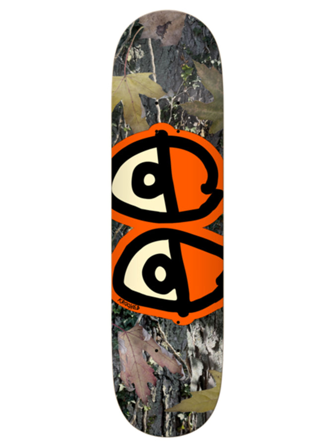 Krooked Team Eyes Camo Orange 8.25’’ Skateboard Deck | ORANGE