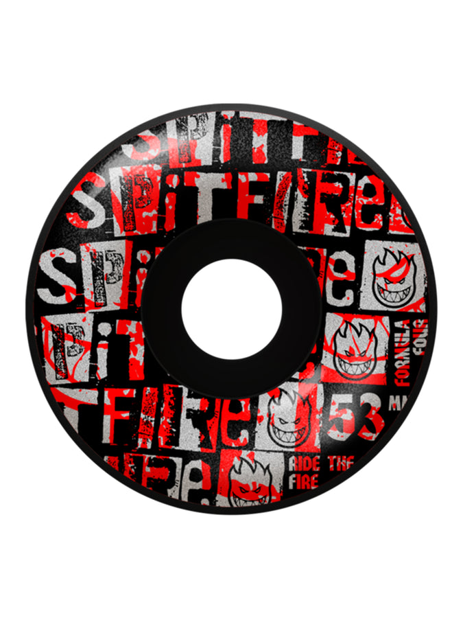 Spitfire F4 Ransom Radial Black Skateboard Wheels | BLACK