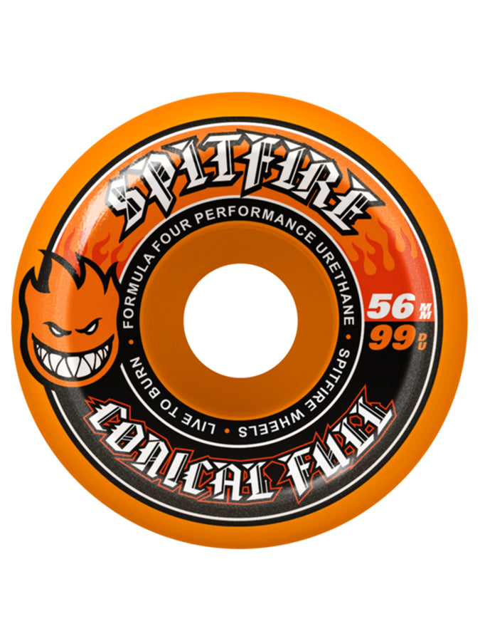 Spitfire F4 Color Pack Conical Full Orange Skateboard Wheels | ORANGE