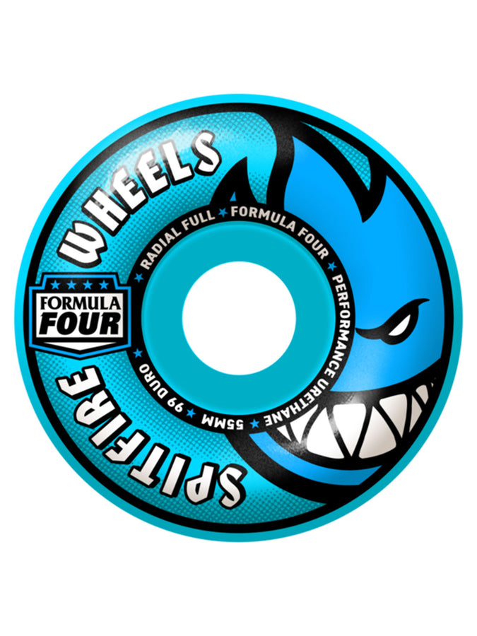 Spitfire F4 Radial Full Colors 55mm Skateboard Wheels | LIGHT BLUE
