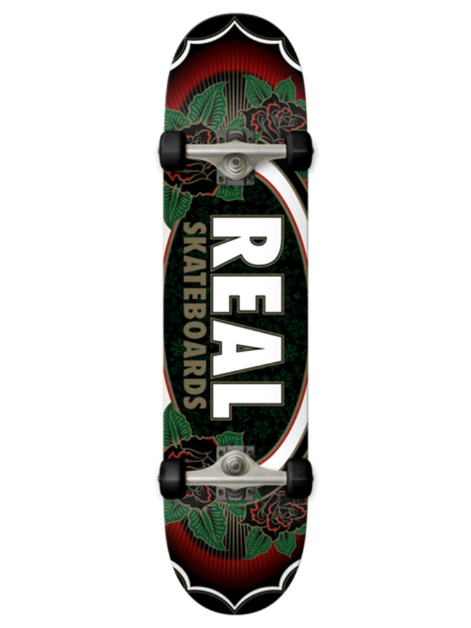 Real Rose Oval 8.5'' Complete Skateboard | BLACK