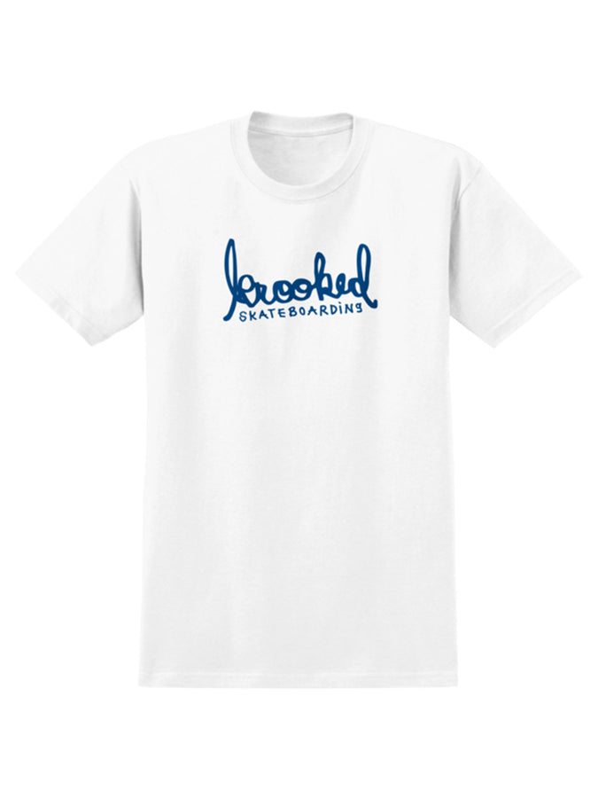 Krooked Skript T-Shirt Spring 2026 | WHITE