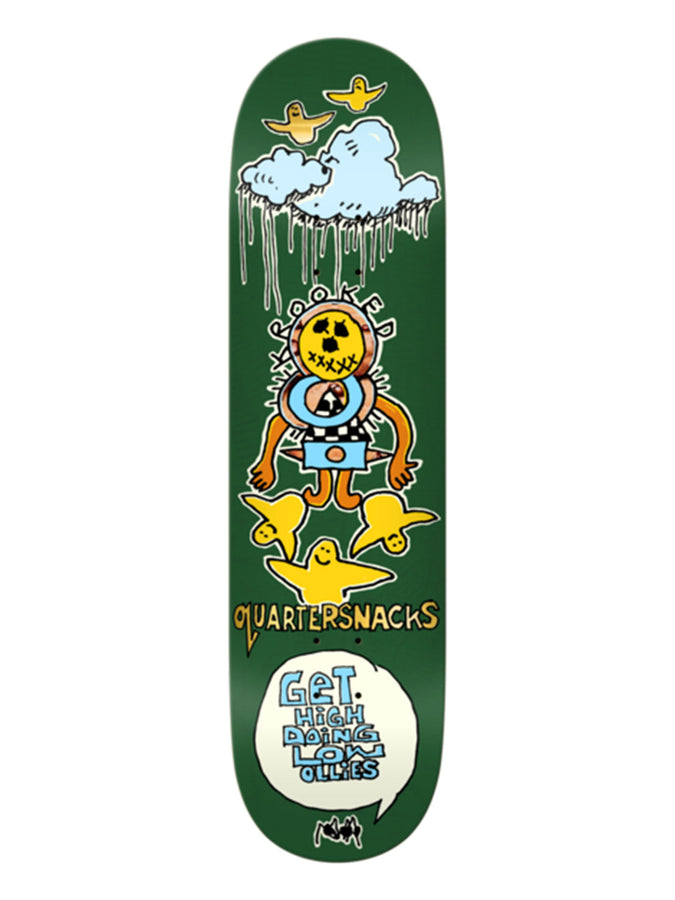 Krooked x Quarter Snacks 8.25’’ Skateboard Deck | GREEN