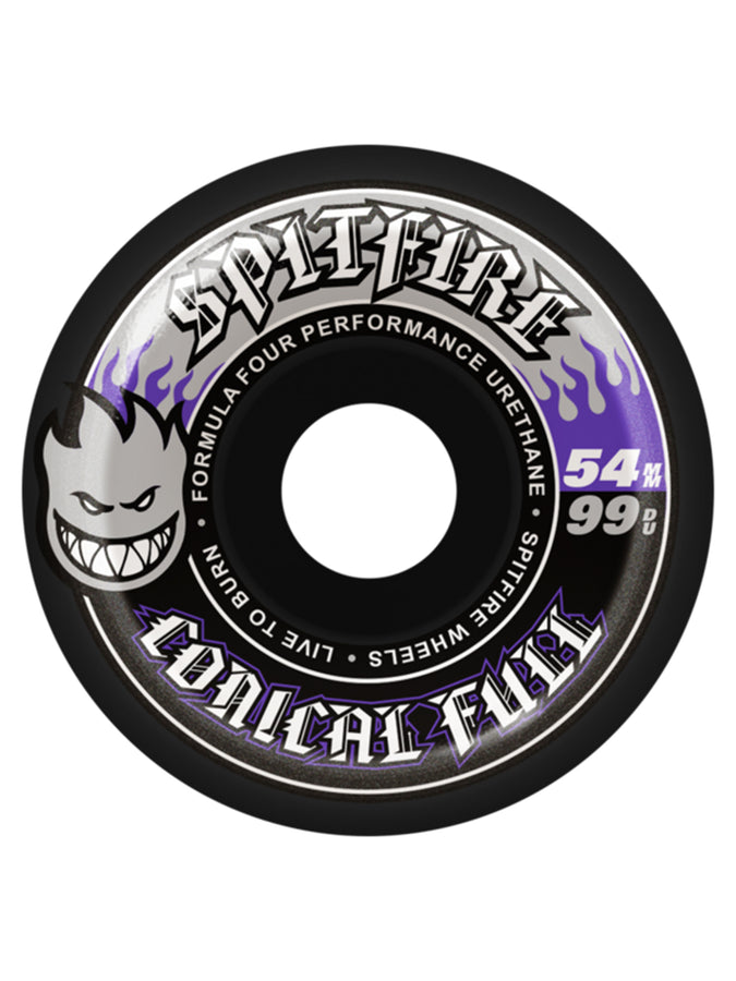 Spitfire F4 Color Pack Conical Full Black Skateboard Wheels | BLACK