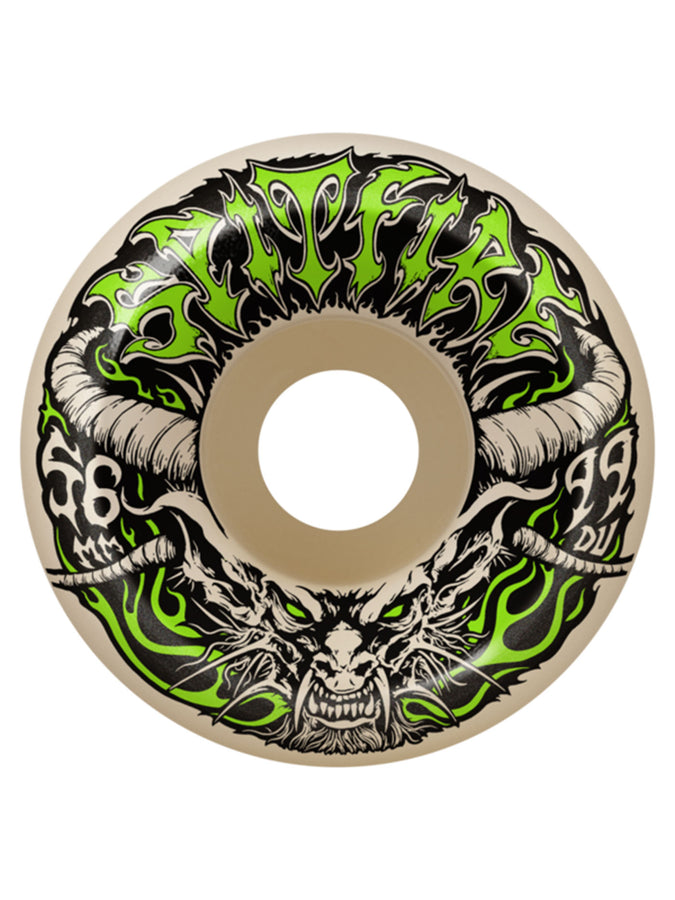 Spitfire F4 Demon Redux Conical Full 58mm Skateboard Wheels | NATURAL