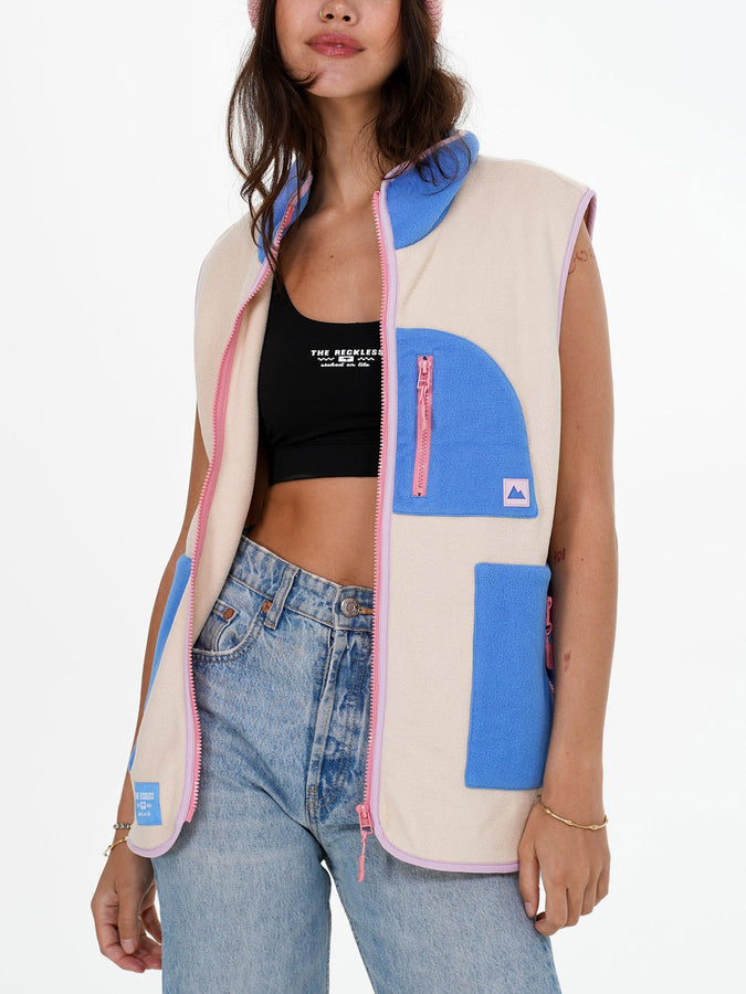 Notice The Reckless Overland Vest Spring 2026 | CREAM/BLUE/CORAL