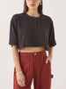 Brixton Carefree Organic Garment Dye Cropped Henley T-Shirt Fall 2026