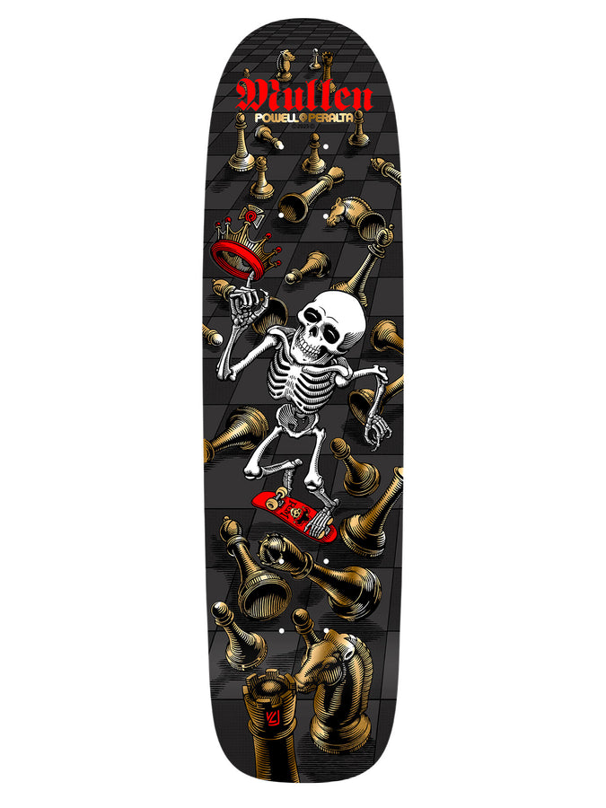 Powell Bones Brigade 16 Mullen 7.4'' Skateboard Deck | BLACK/GOLD