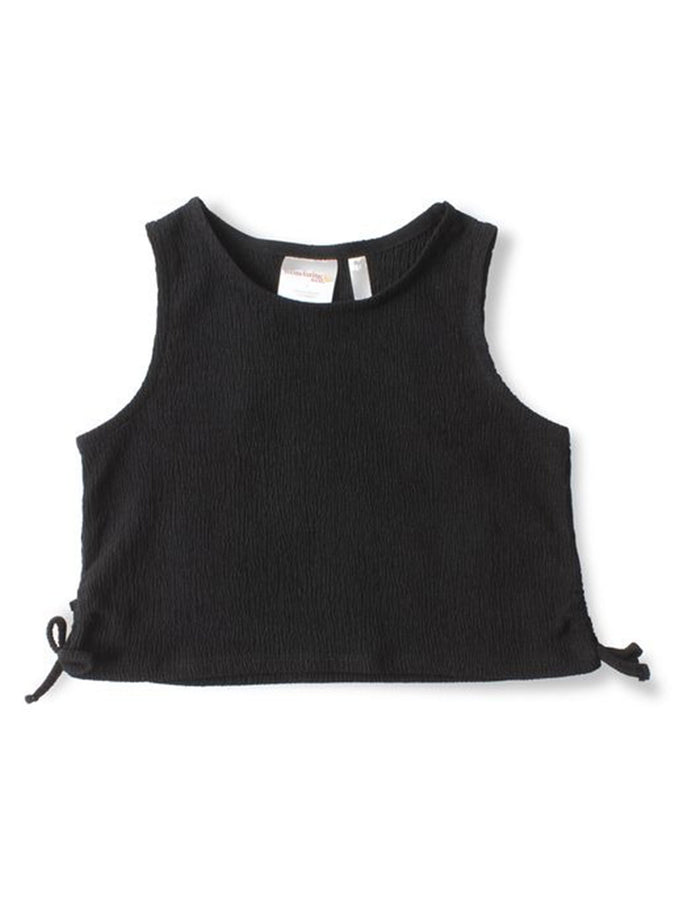 Mandarine & Co Berry Bloom Tank Top Cover-Up Spring 2026 | JET BLACK