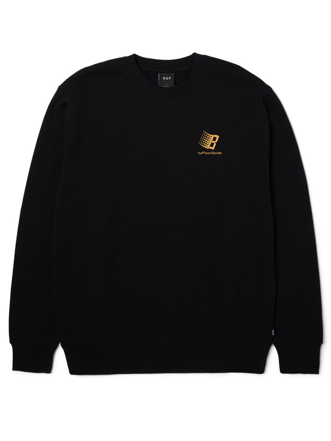 Huf x Bronze 56K Crewneck Sweatshirt Holiday 2024 | BLACK