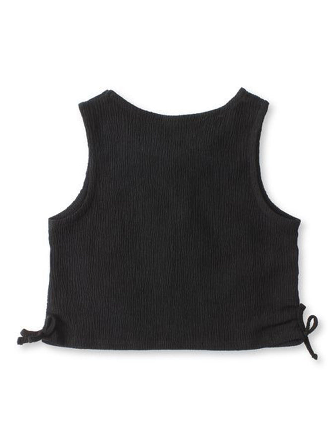 Mandarine & Co Berry Bloom Tank Top Cover-Up Spring 2026 | JET BLACK