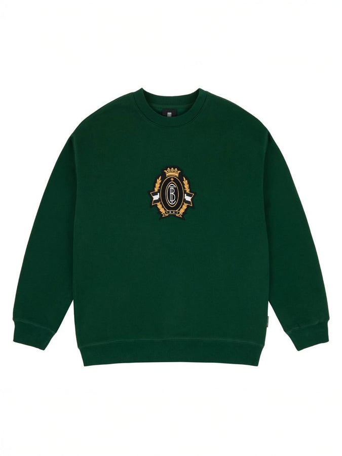 Chain To Bank Corona Laurea Crewneck Sweatshirt Holiday 2025 | GREEN
