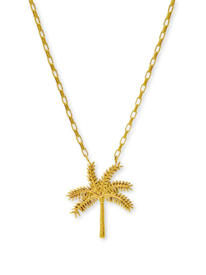 Salty Cali Palm Tree Necklace | GOLD