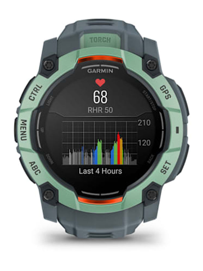 Garmin Instinct 3 50mm Amoled Neo Tropic/Twilight Watch | NEO TROPIC/TWILIGHT