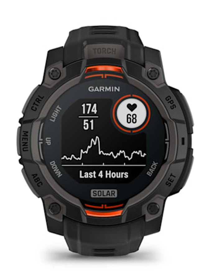 Garmin Instinct 3 45mm Solar Black/Black Watch | BLACK/BLACK