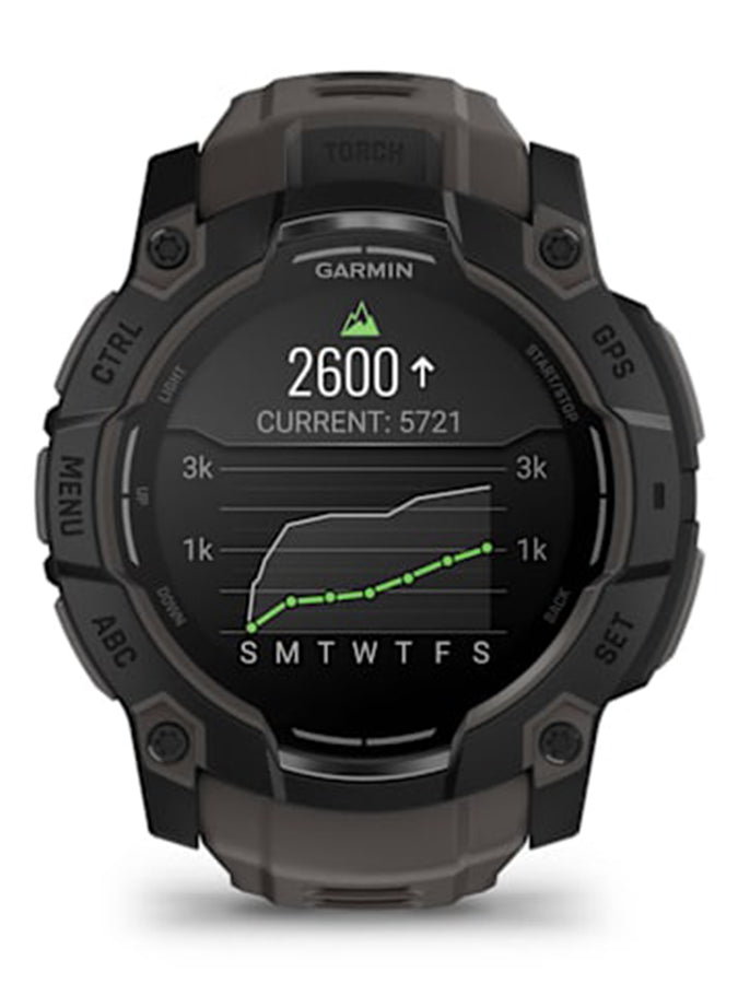 Garmin Instinct 3 50mm Amoled Black/Charcoal Watch | BLACK/CHARCOAL