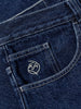 DARK BLUE/WHITE STITCHING