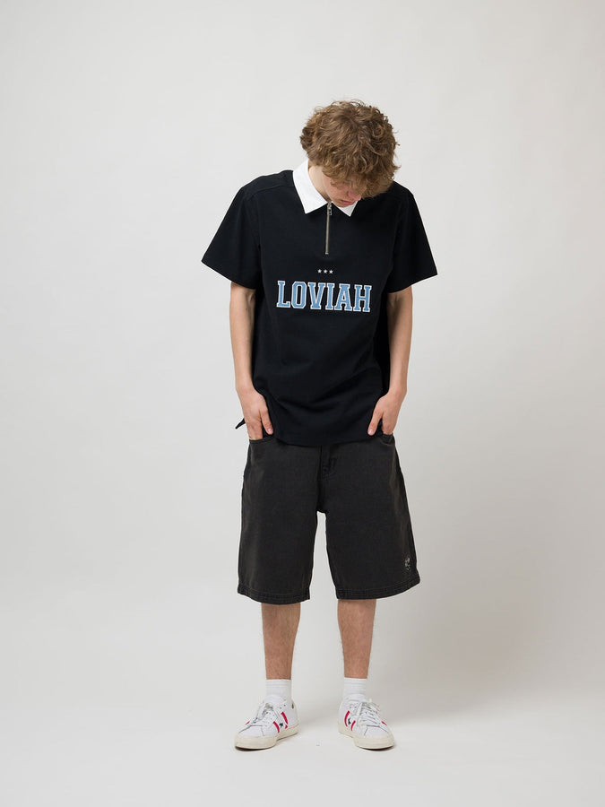 Loviah Jeans Short Sleeve Polo Spring 2026 | BLACK
