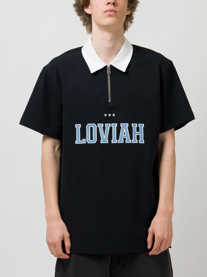 Loviah Jeans Short Sleeve Polo Spring 2026 | BLACK