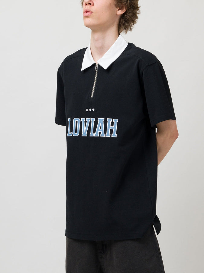 Loviah Jeans Short Sleeve Polo Spring 2026 | BLACK