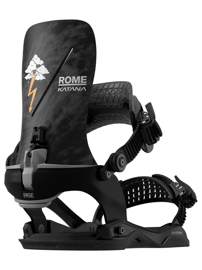 Rome Katana AW FASE® Pro 2027 Snowboard Bindings - BLACK