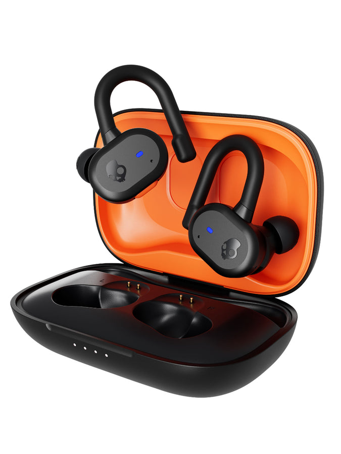 Skullcandy Push Active Black/Orange Earbuds | TRUE BLACK/ORANGE