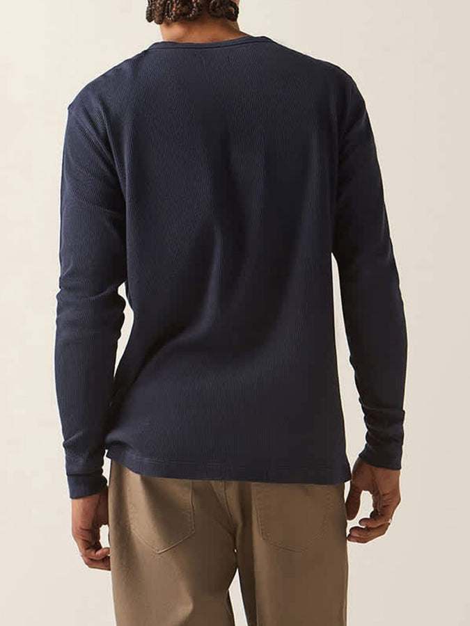 Brixton Baseline Waffle Long Sleeve T-Shirt Holiday 2026 | NAVY