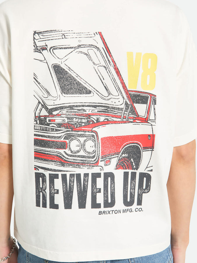Brixton Revved Up Boxy T-Shirt Summer 2026 | OFF WHITE