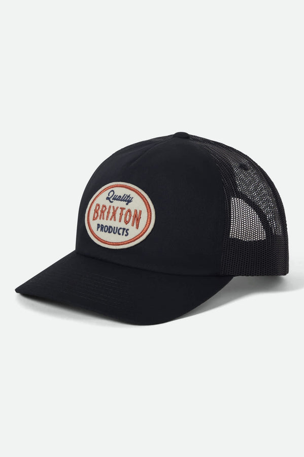 Brixton Henry Trucker Hat | BLACK/BLACK
