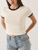 Brixton Carefree Organic Garment Dye Ringer T-Shirt Fall 2026