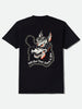 Brixton Dawg T-Shirt Spring 2026  BLACK WORN WASH