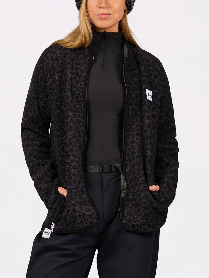Eivy Redwood Sherpa Black Leopard Jacket Winter 2027 | BLACK LEOPARD