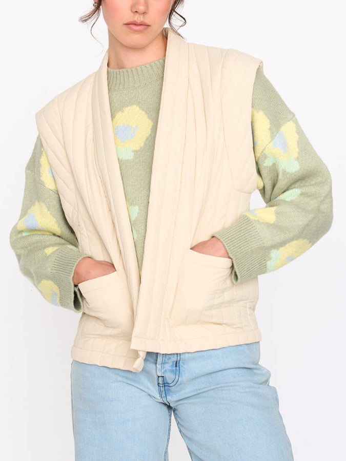 24 Colours Off-White Vest Spring 2026 | BEIGE