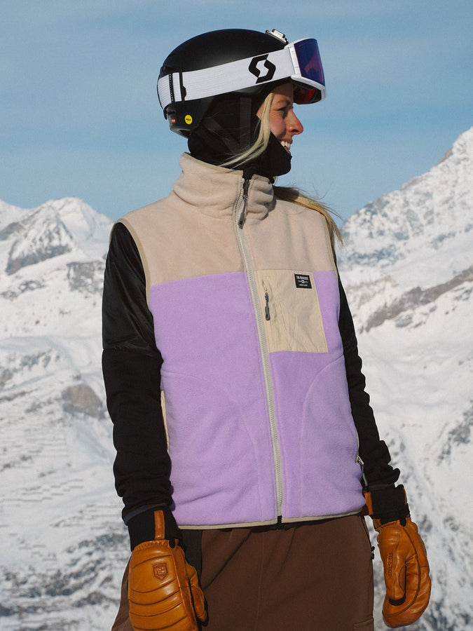 Notice The Reckless Blossom Reversible Vest Spring 2026 | LAVENDER/CREAM