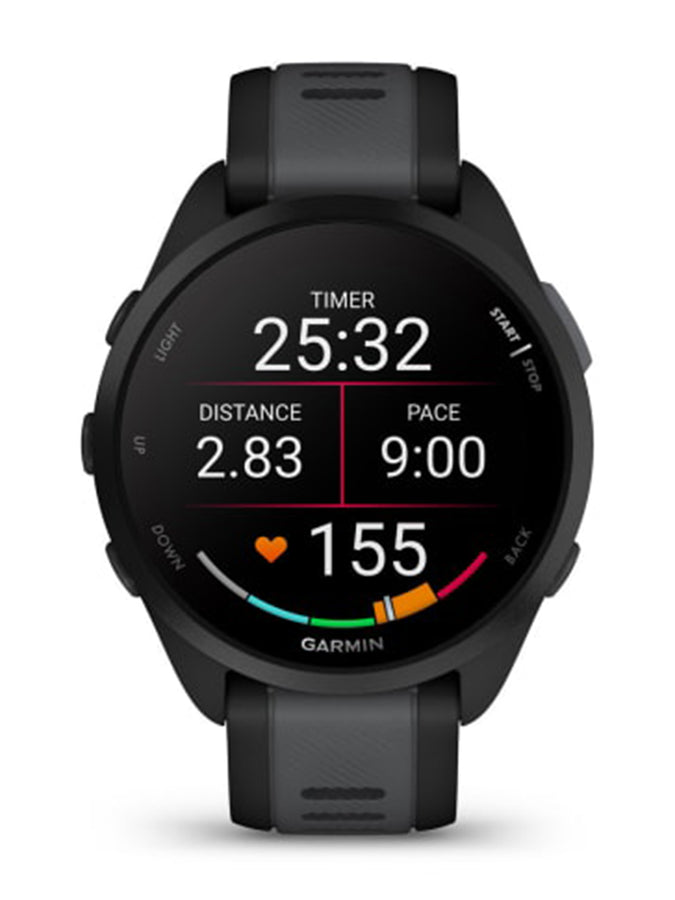 Garmin Forerunner 165 Black/Slate Gray Watch | BLACK/SLATE GRAY