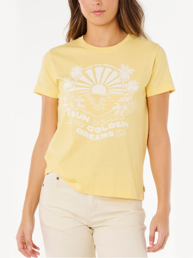 Rip Curl Sun Beams T-Shirt Spring 2026 | GOLDEN YELLOW (9272)