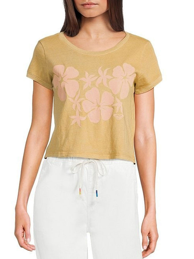 Roxy Plumerias And Hibiscus T-Shirt Spring 2026 | CURRY PLUMERIAS/HIBISCUS (CUR)