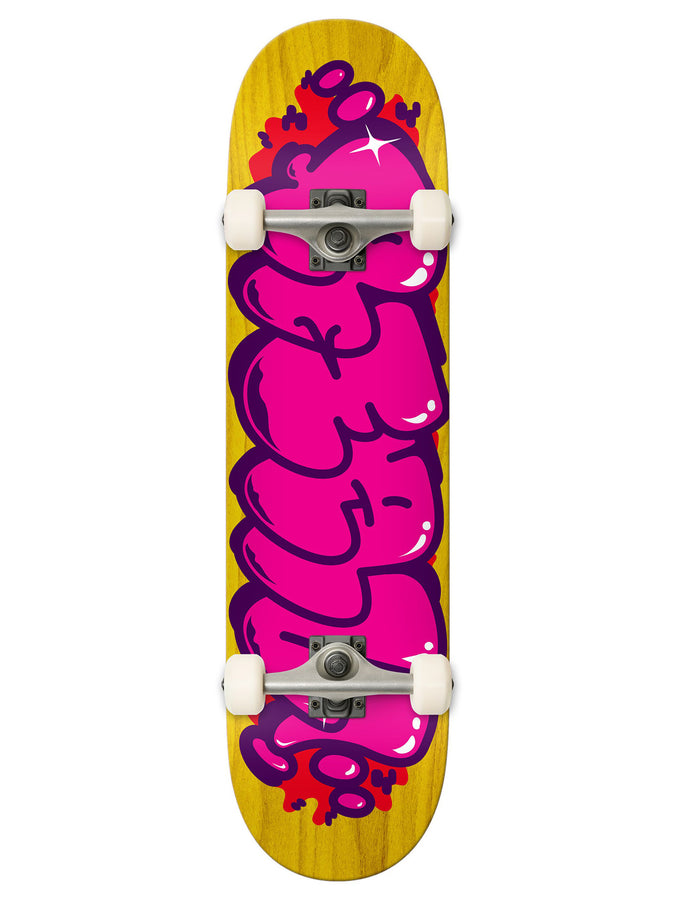 Real Bubble Letters 7.75'' Complete Skateboard | PINK