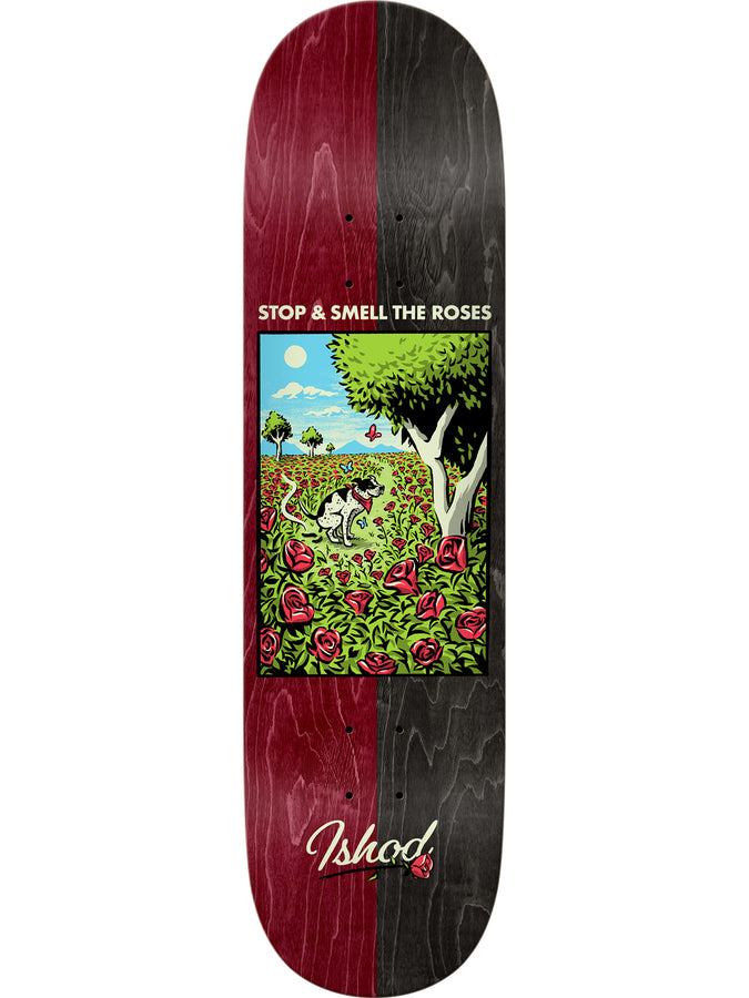 Real Bright Side Ishod 8.38 Skateboard Deck | MAROON/BLACK