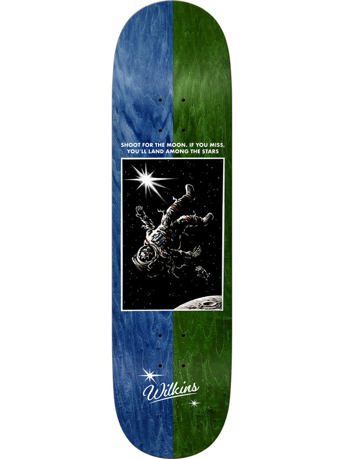 Real Bright Side Wilkins 8.62 Skateboard Deck | BLUE/GREEN